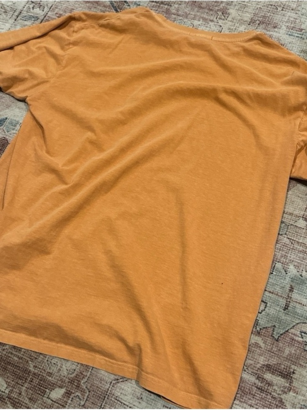 Men's Short Sleeve Crew Neck T‑Shirt in Warm Orange